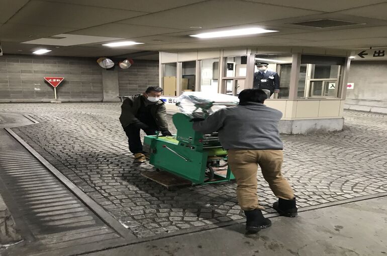 製麺機の搬出
